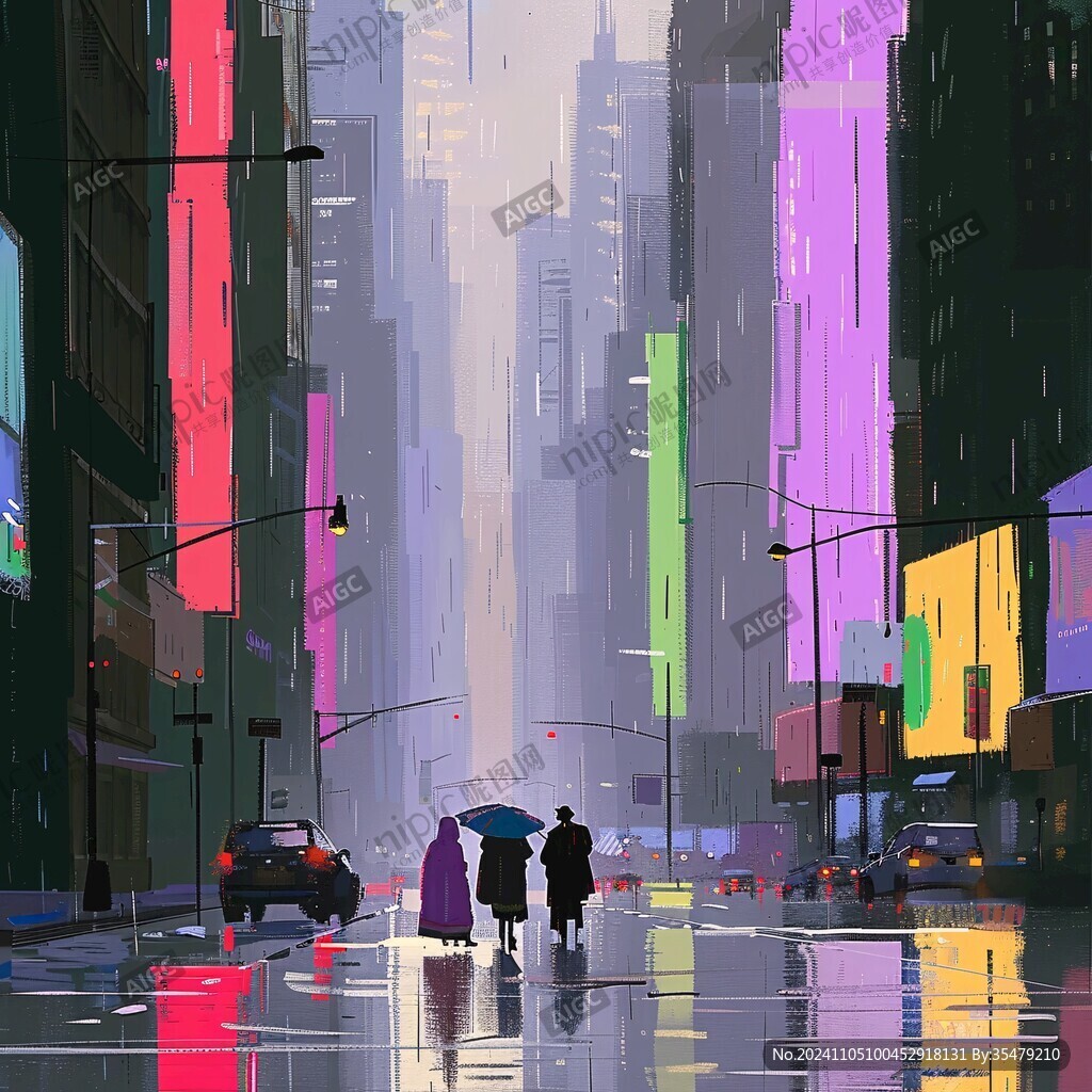 雨天插畫