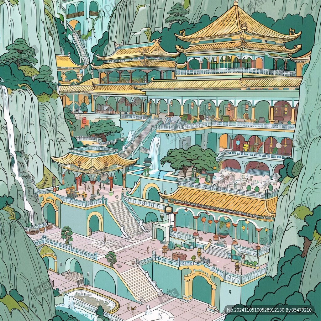 華清宮插畫