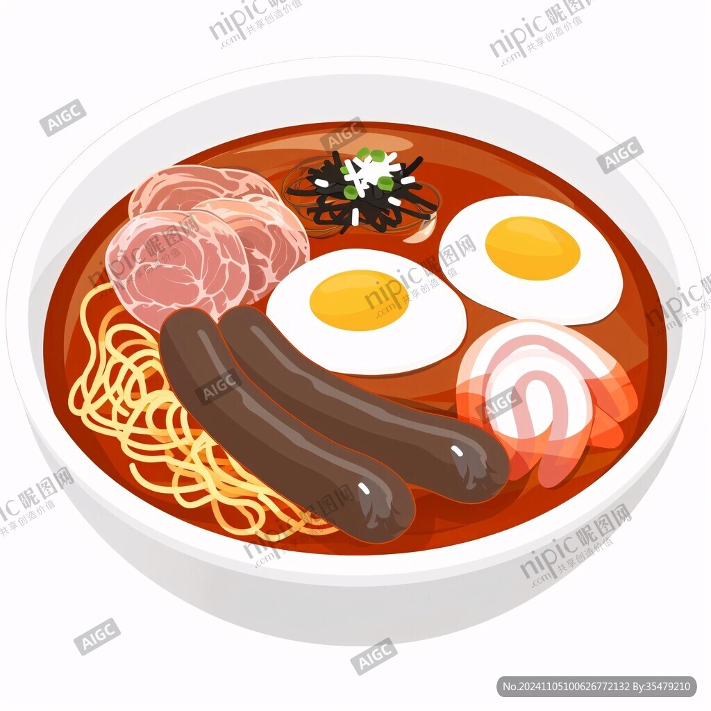 美味拉面插畫