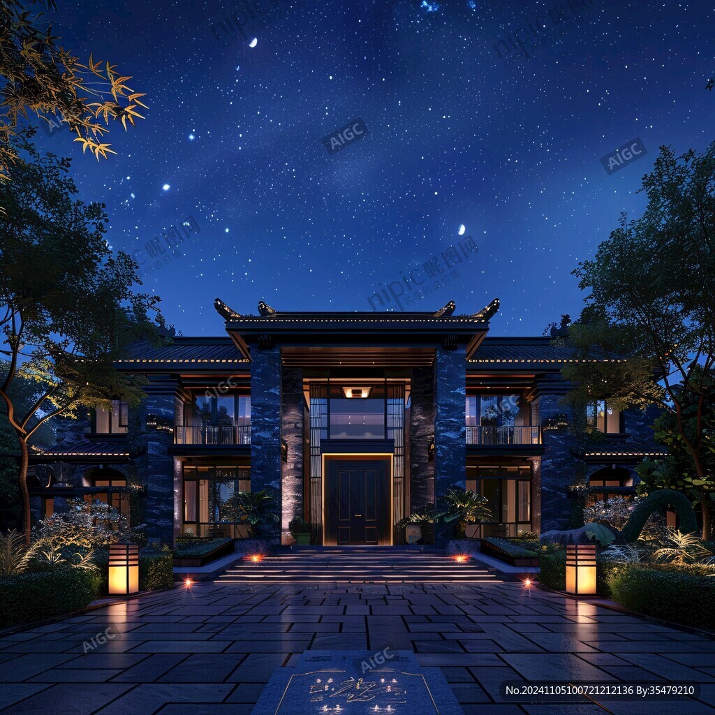 新中式豪宅中式建筑