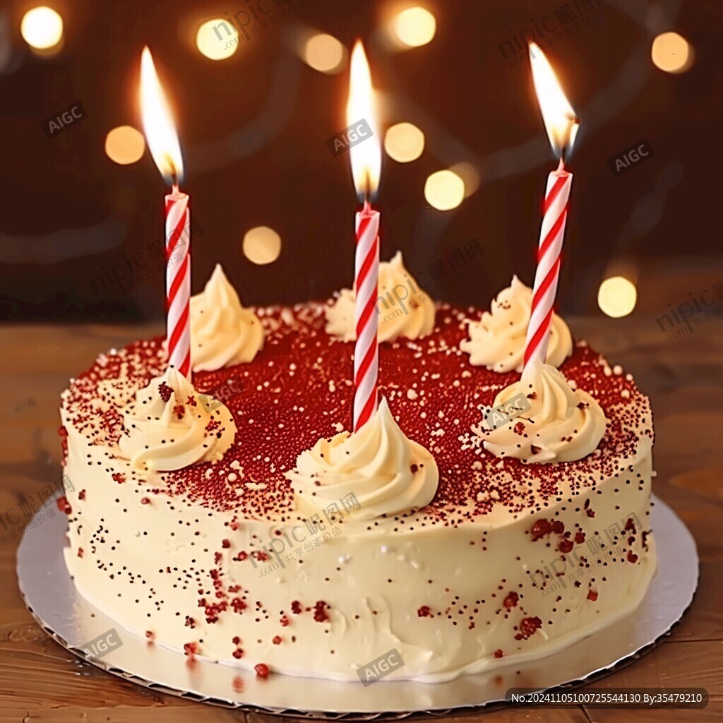 燭光生日蛋糕