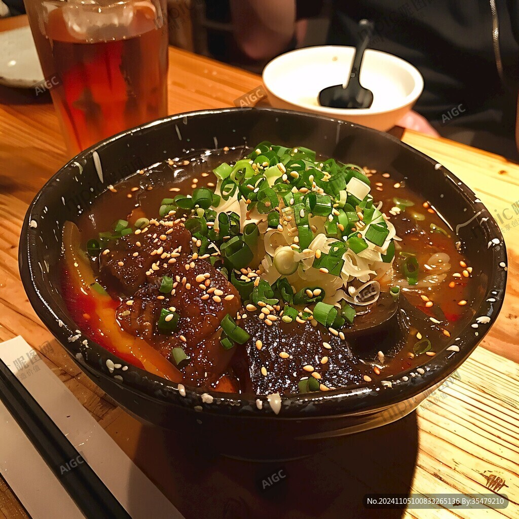 黑蒜鰻魚拉面