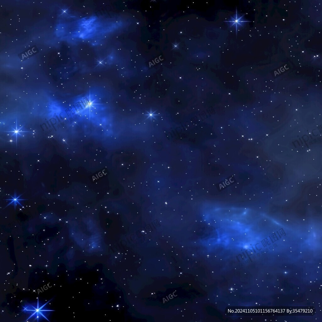 星空宇宙藍色星空