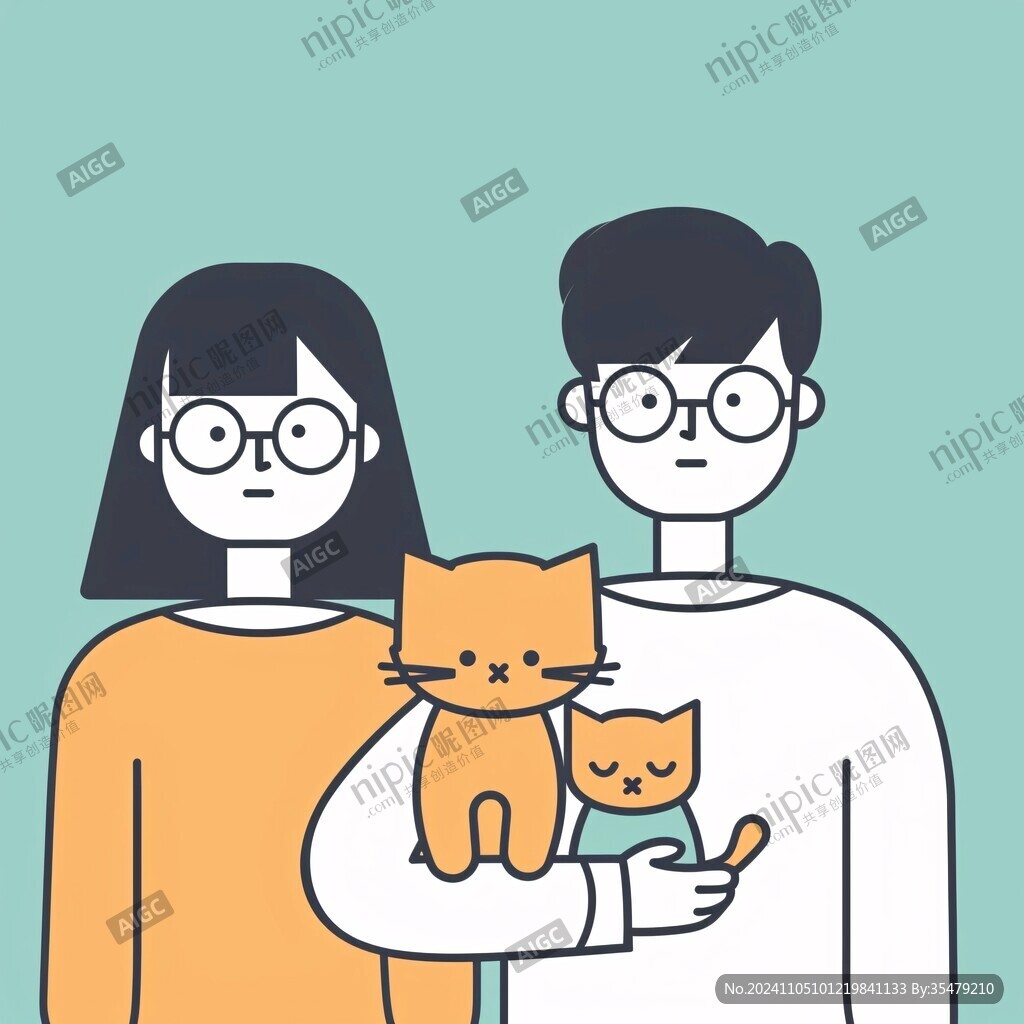 情侶插畫頭像