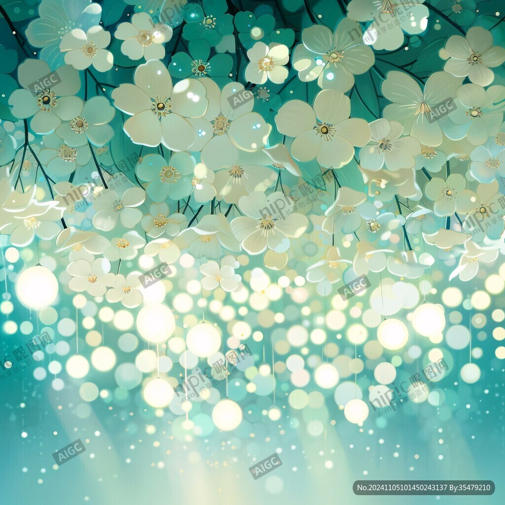花朵燈光背景