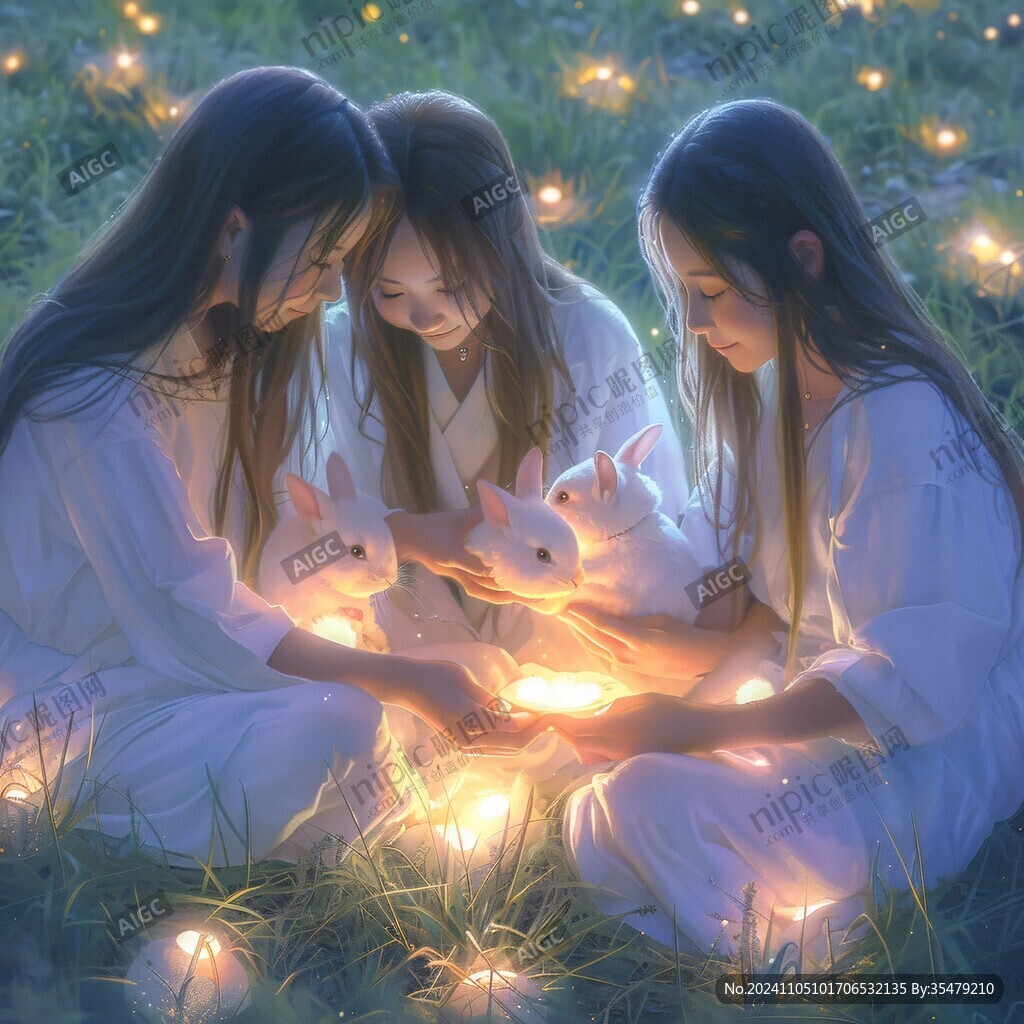 少女祈禱插畫