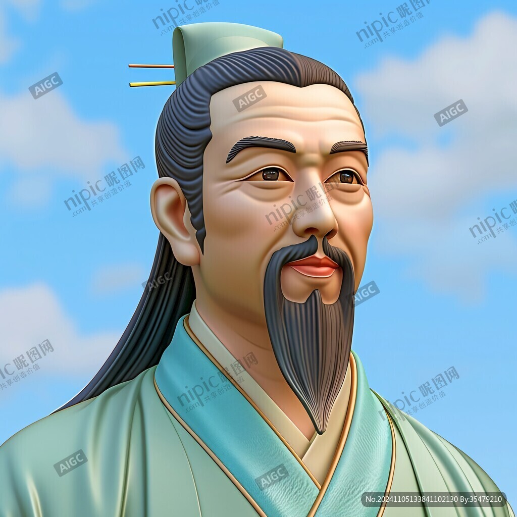朱熹彩雕