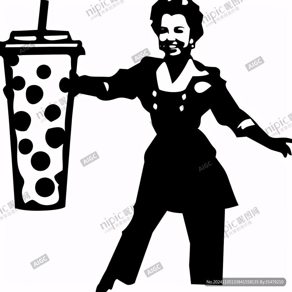 女人女性美女奶茶店