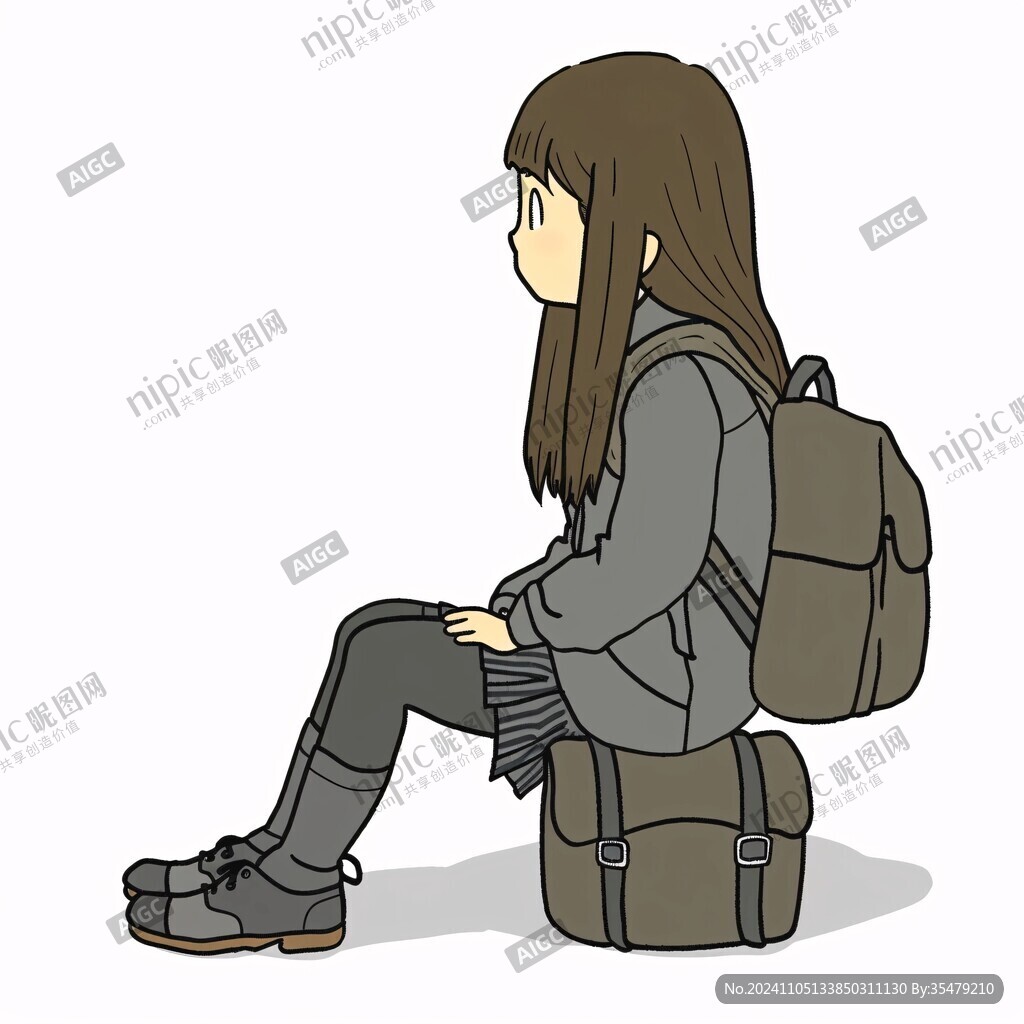 背書包插圖