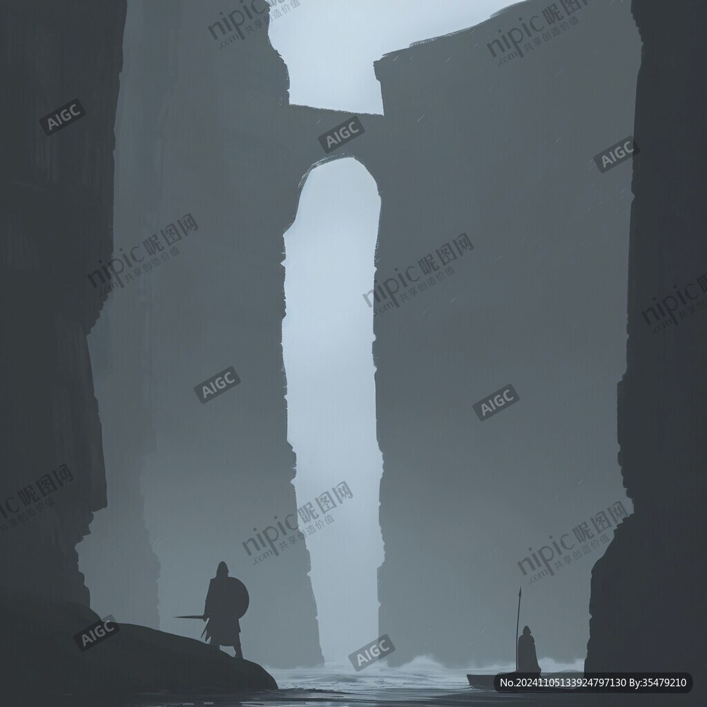 幽谷插畫