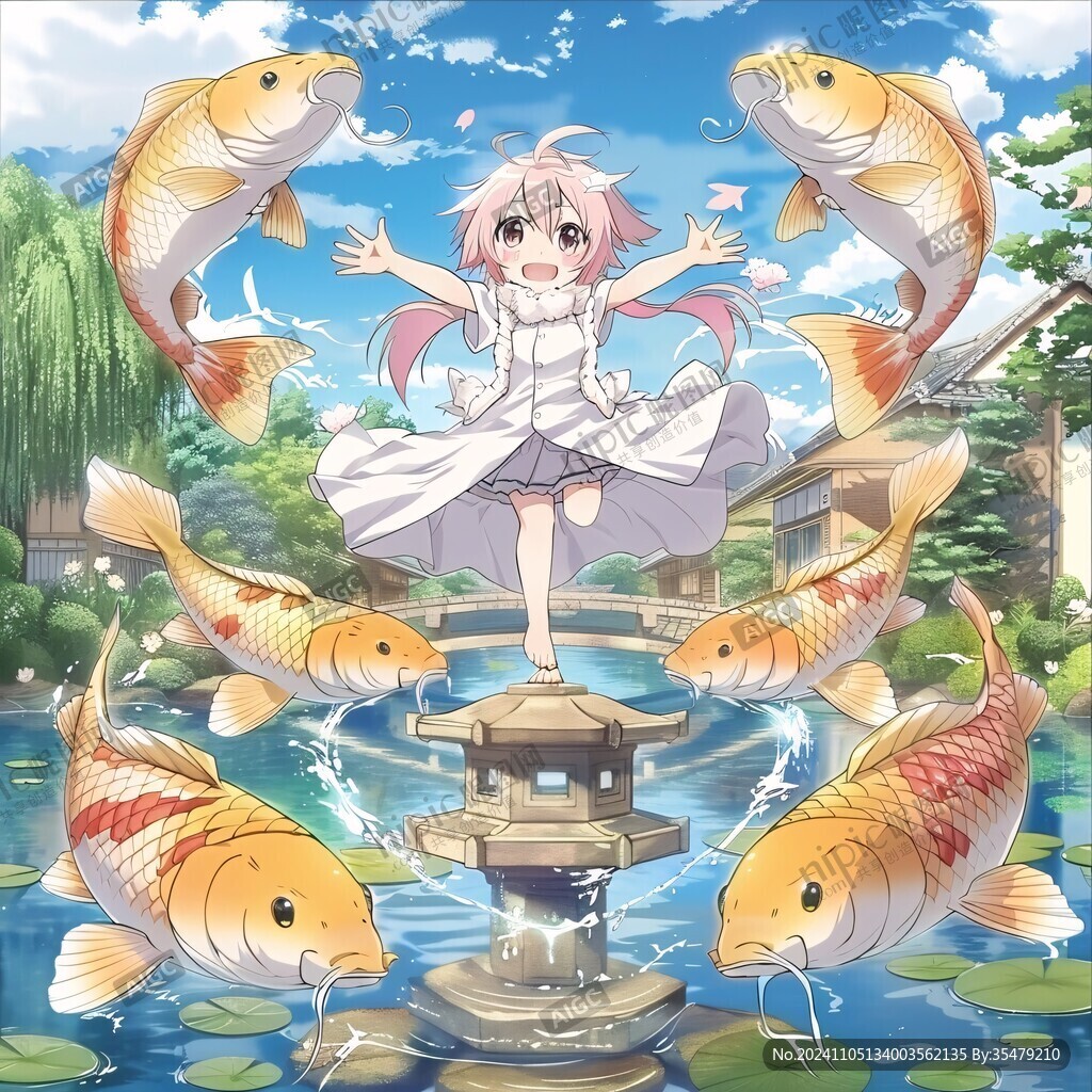 駕馭魚的少女