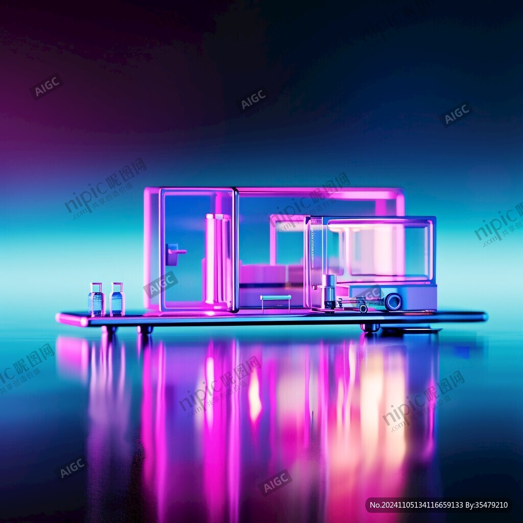 霓虹燈場景造型