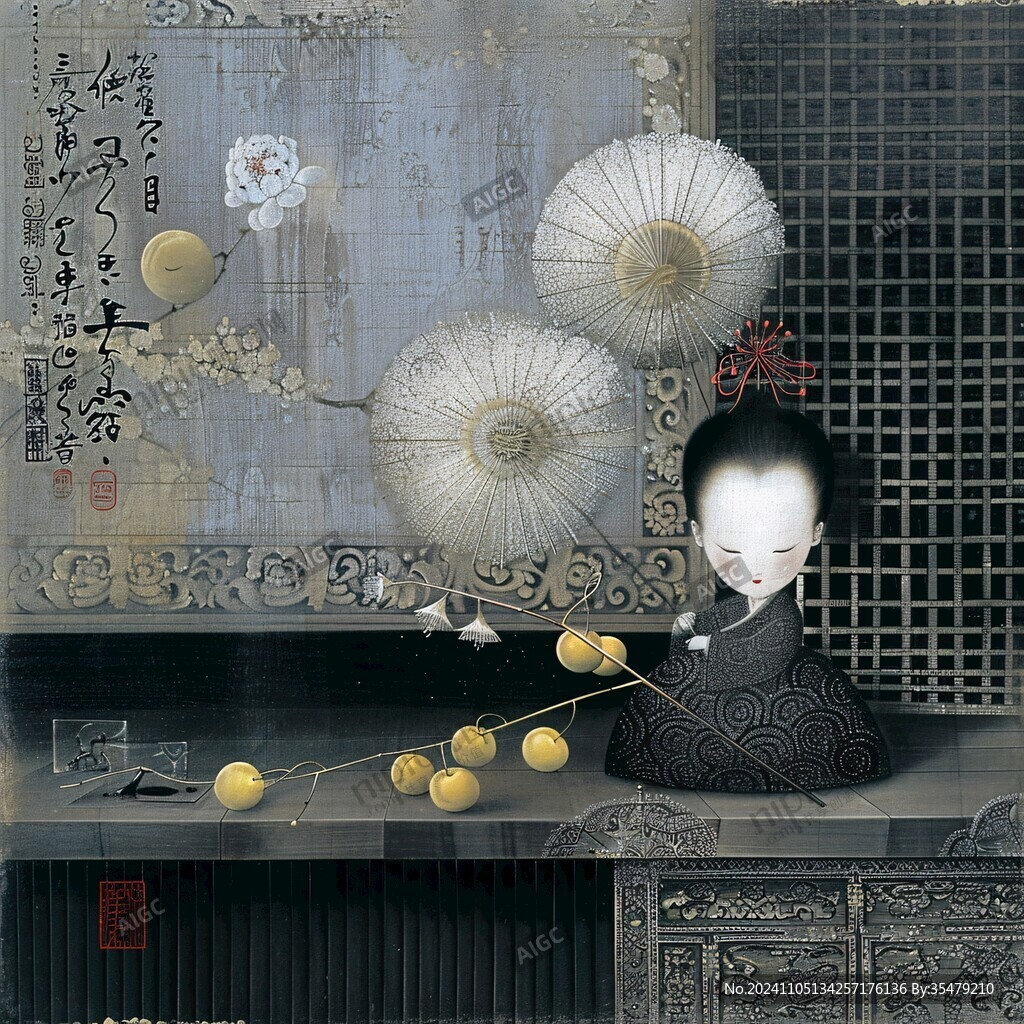 日本裝飾畫素材