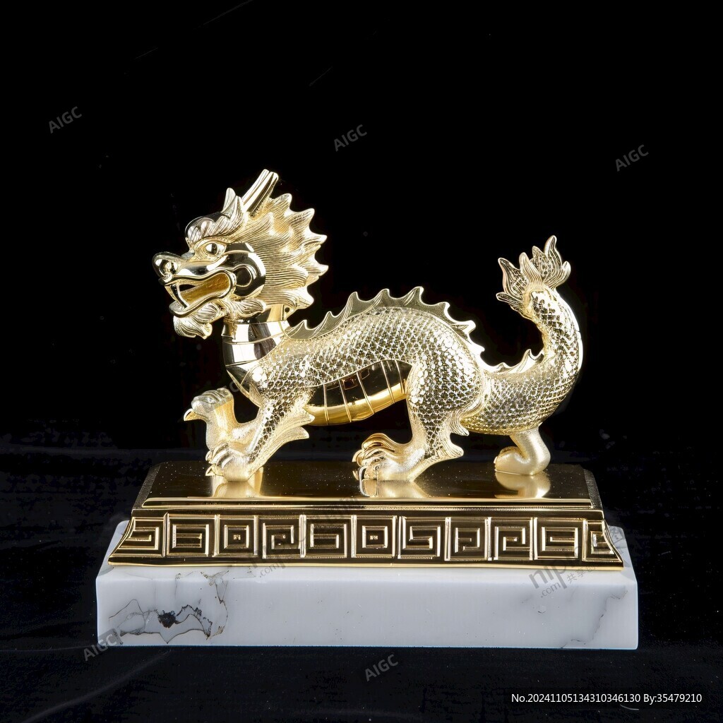 黃金龍擺件