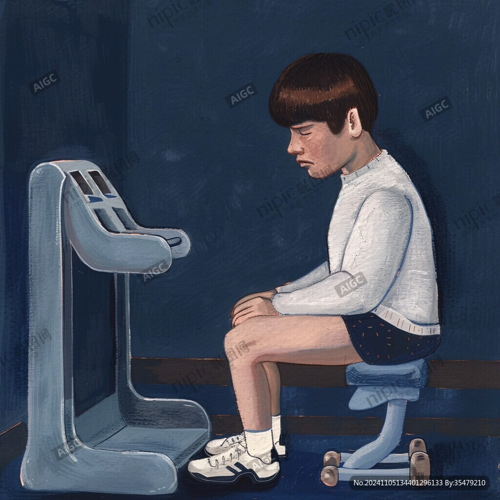 看電視插畫(huà)