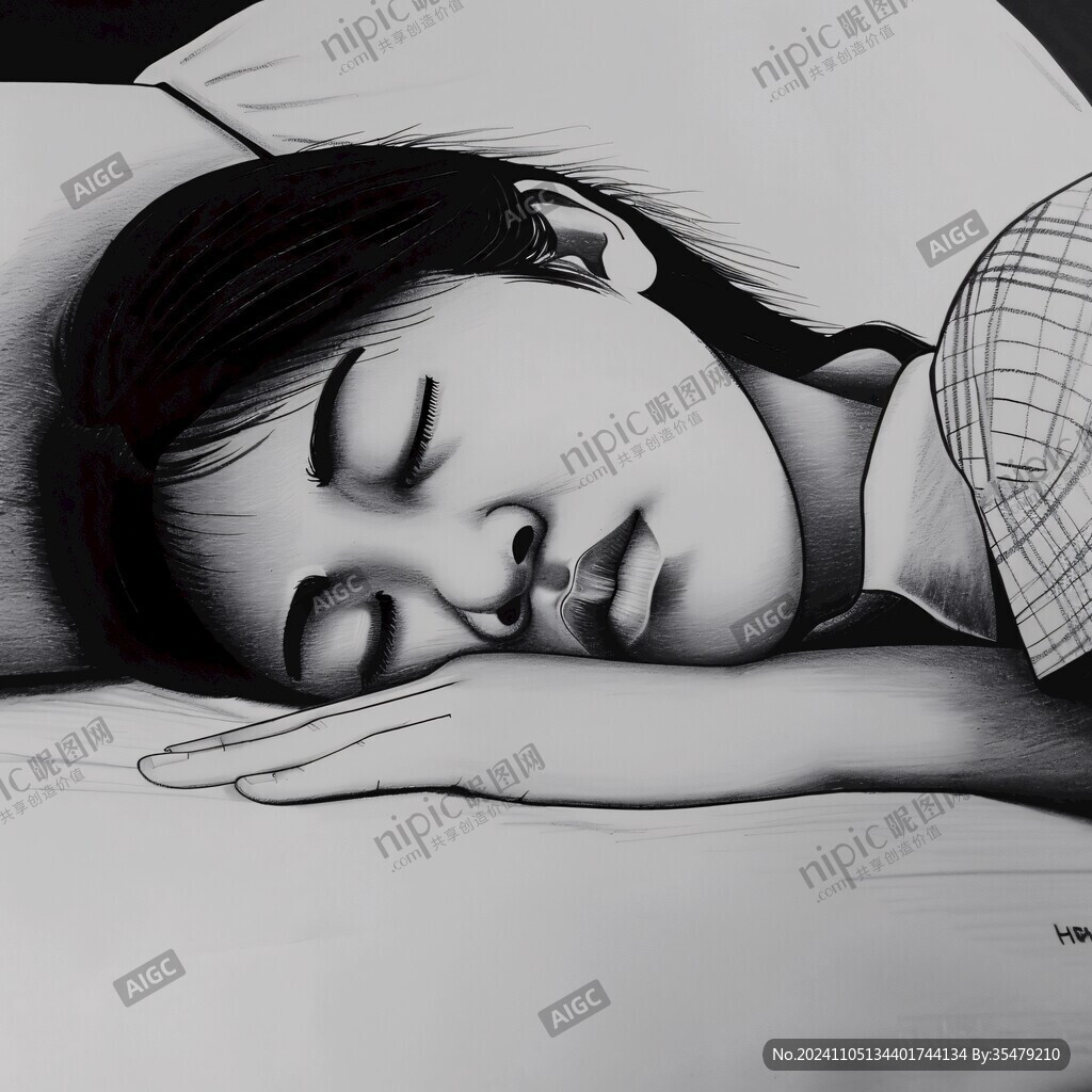 睡覺人物畫法