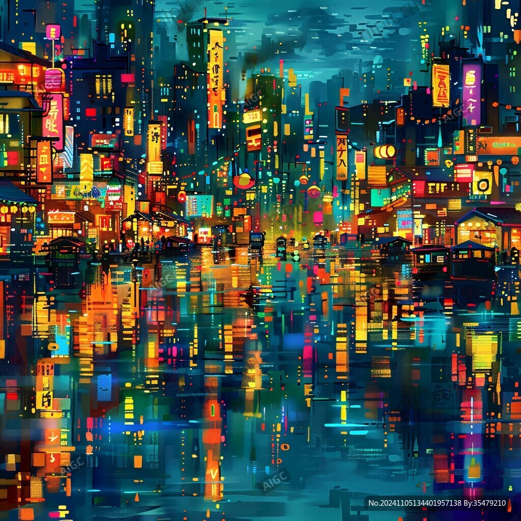 夜市插畫
