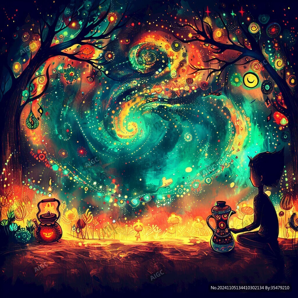 幻想夢(mèng)境插畫
