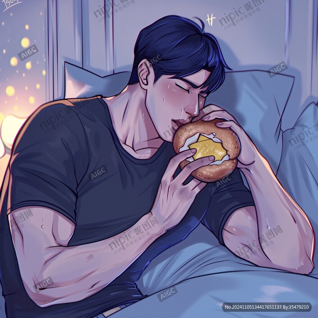 今晚吃雞插畫