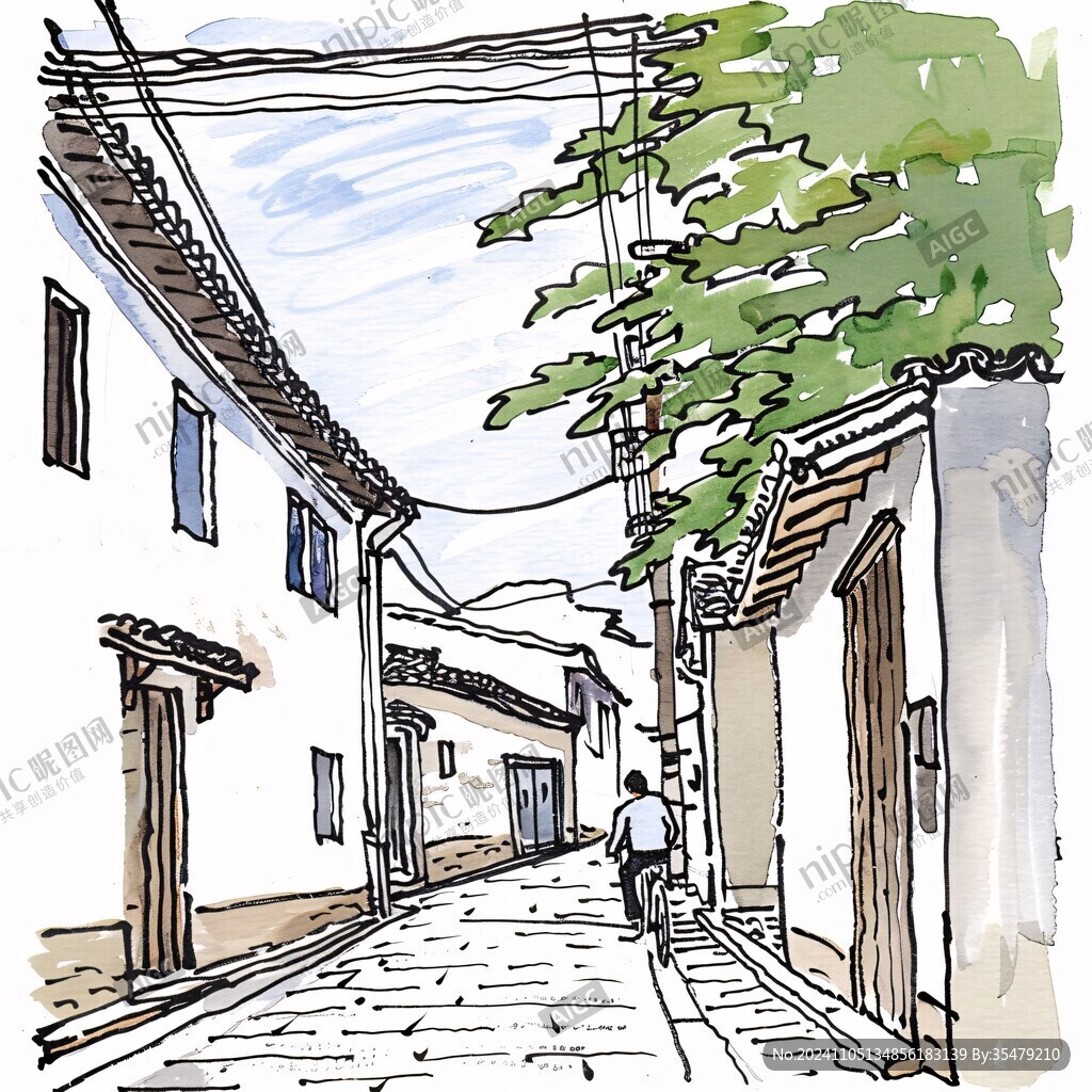 古街手繪