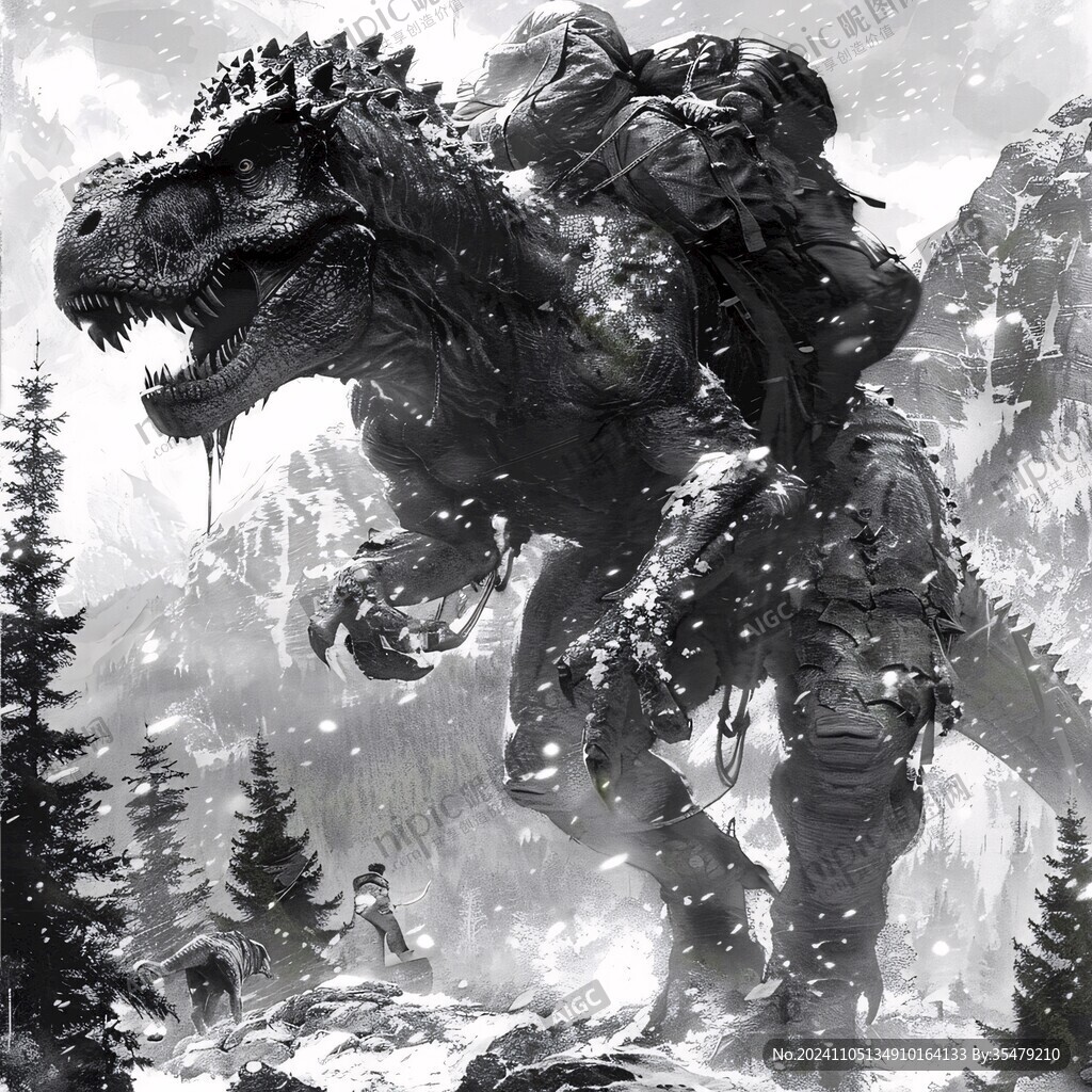 完齒獸插畫