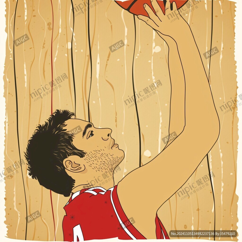 籃球運動員插畫