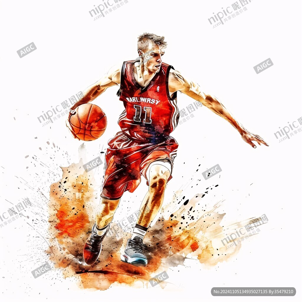 籃球運動員插畫