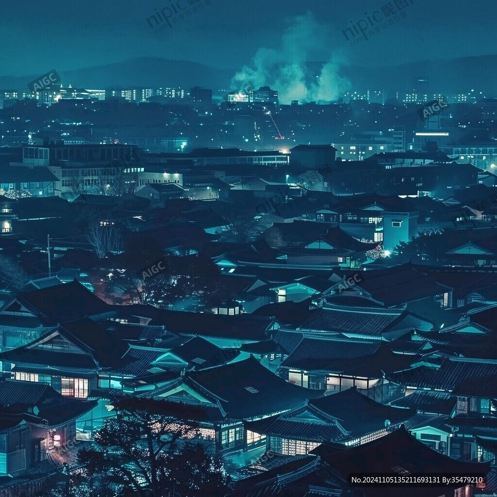 唯美古鎮(zhèn)夜色