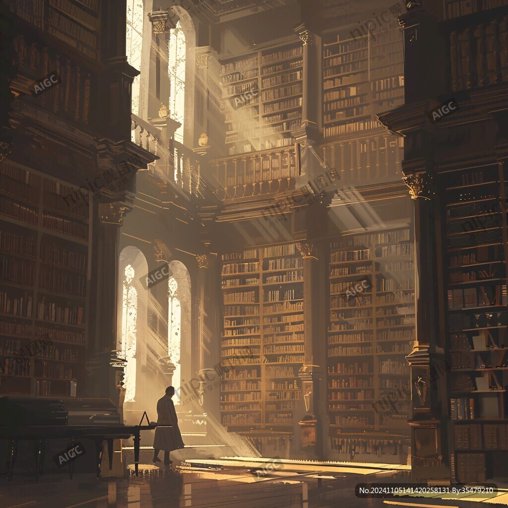 大圖書館場景