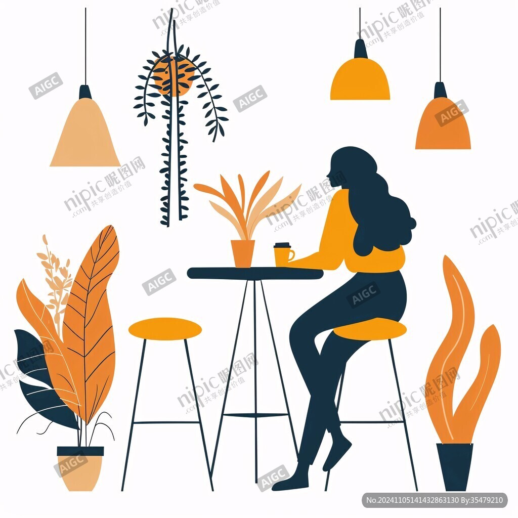 女人女性美女奶茶店
