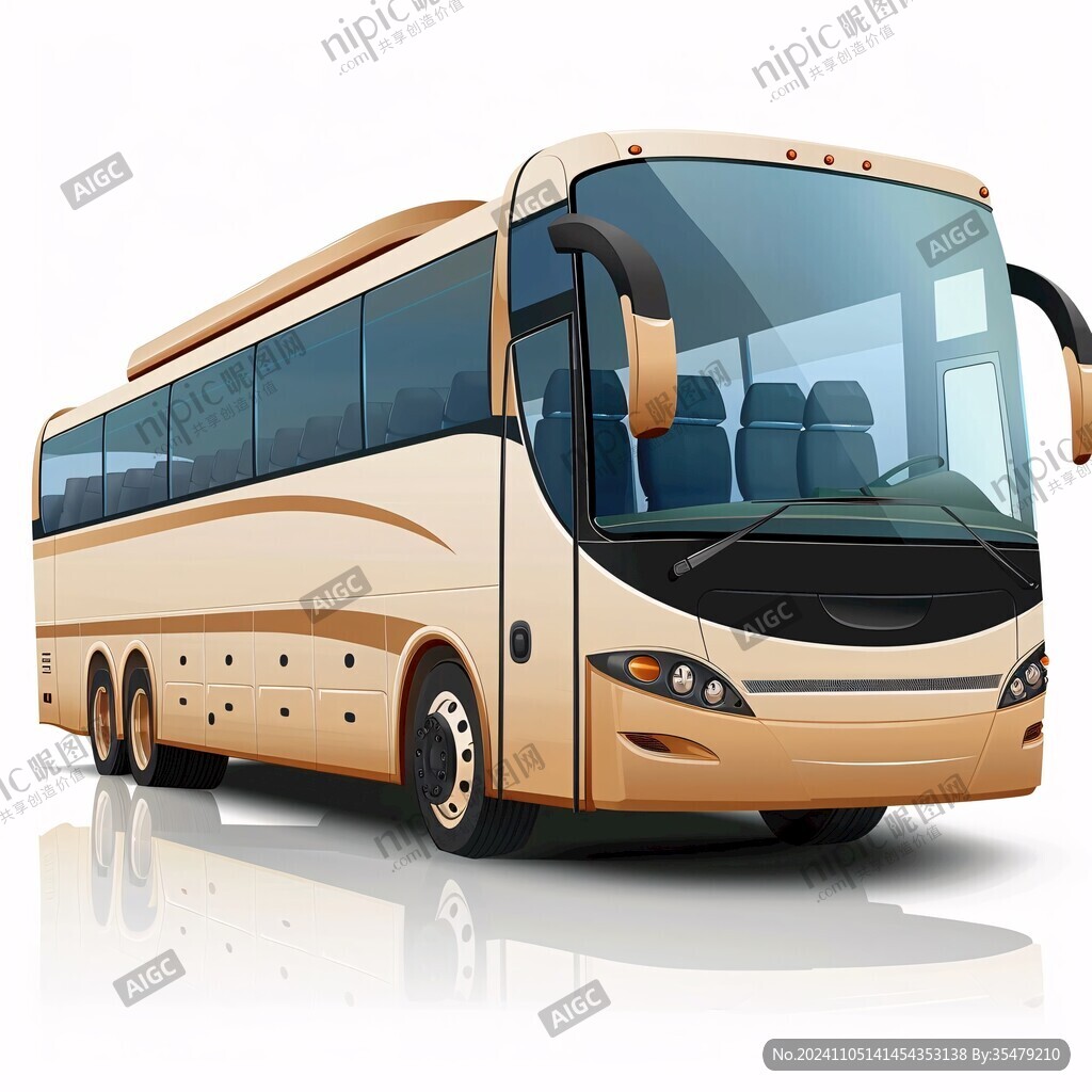 大巴車插畫