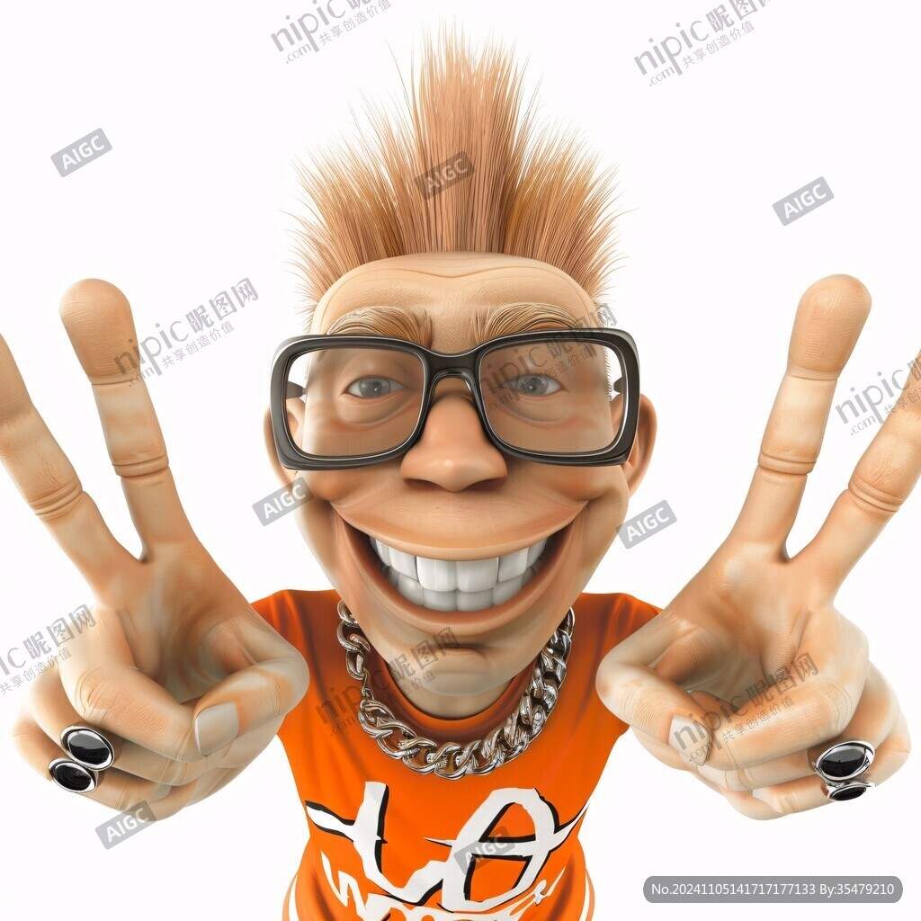 卡通寫實漫畫人物