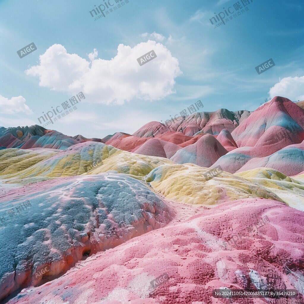 彩色夢幻地面