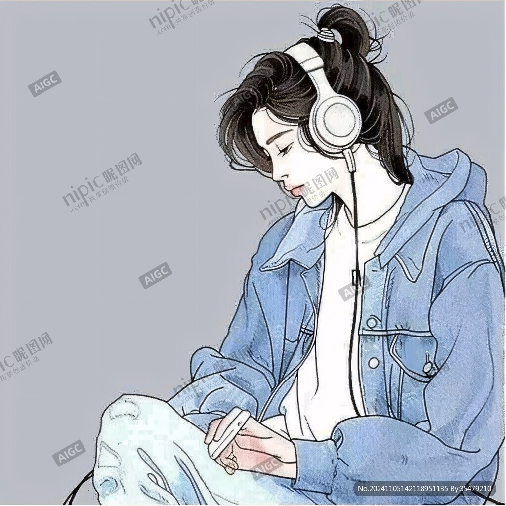 女生插畫(huà)繪畫(huà)