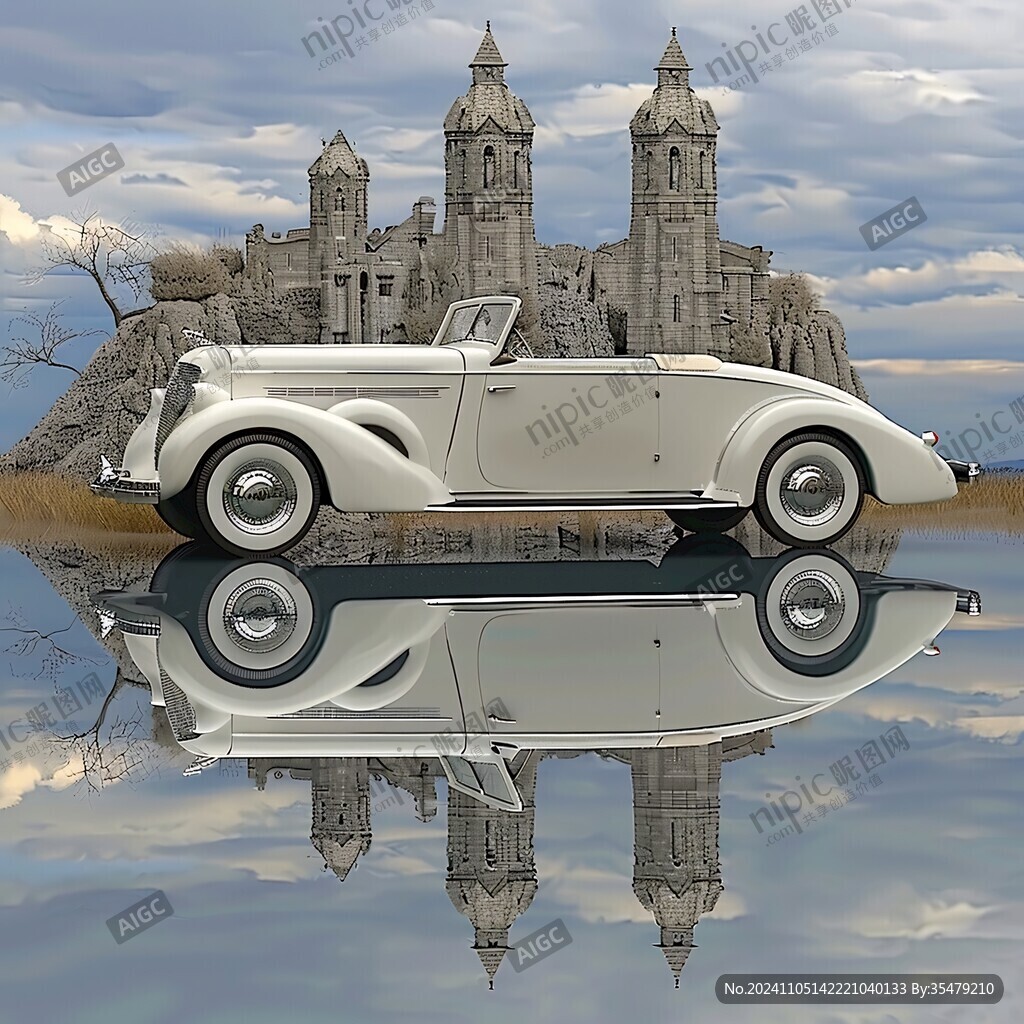 歐式復古小汽車