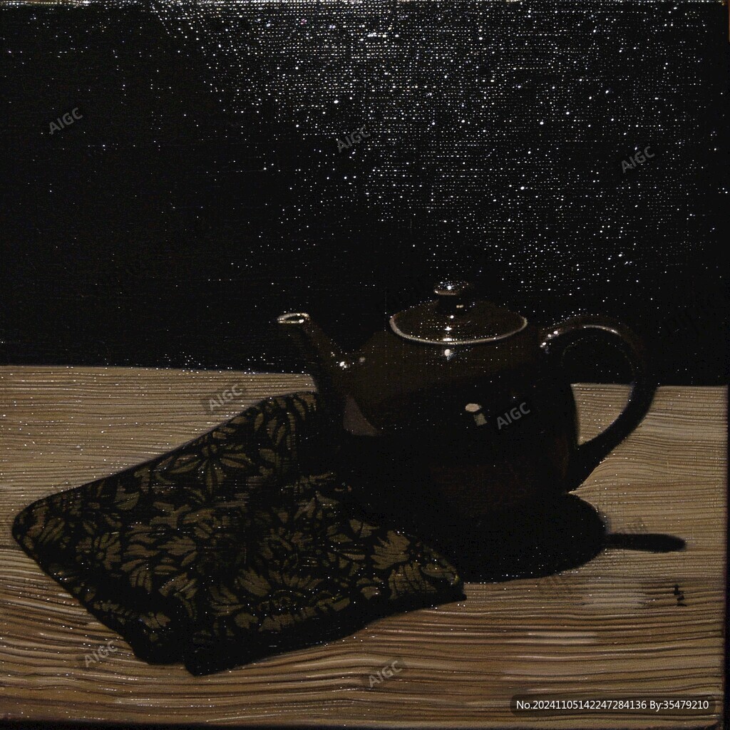 漆繪飲茶圖