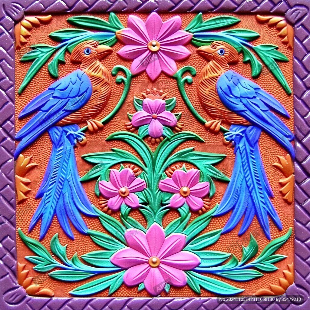 3d彩磚彩雕圖