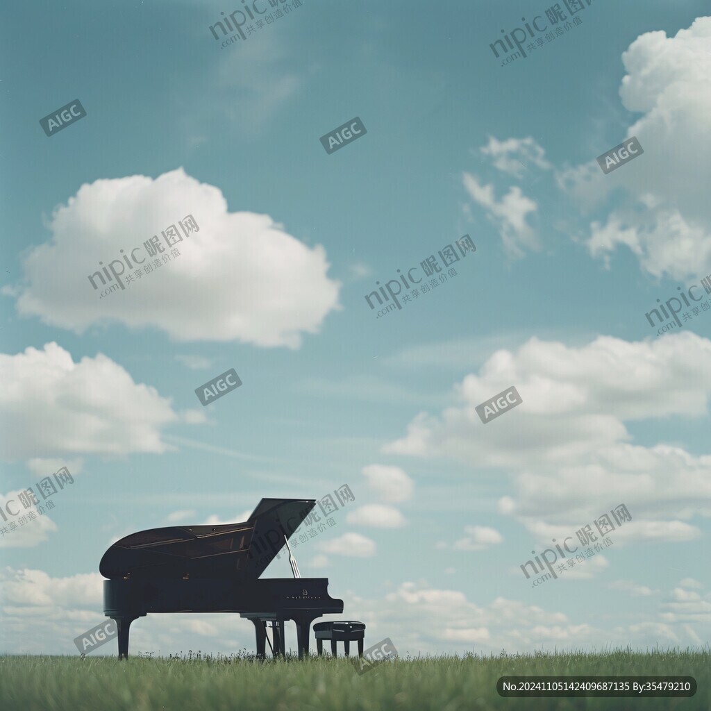露天的鋼琴