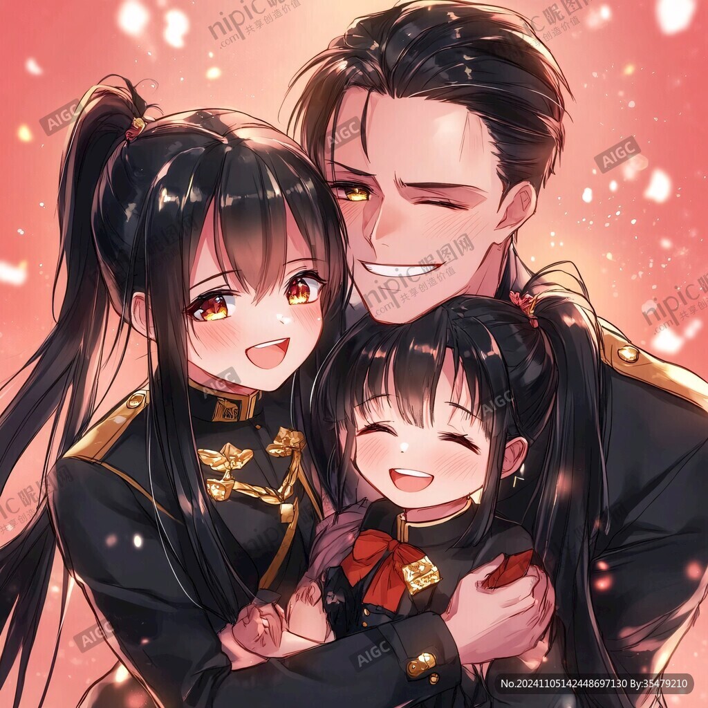 三人的懷里
