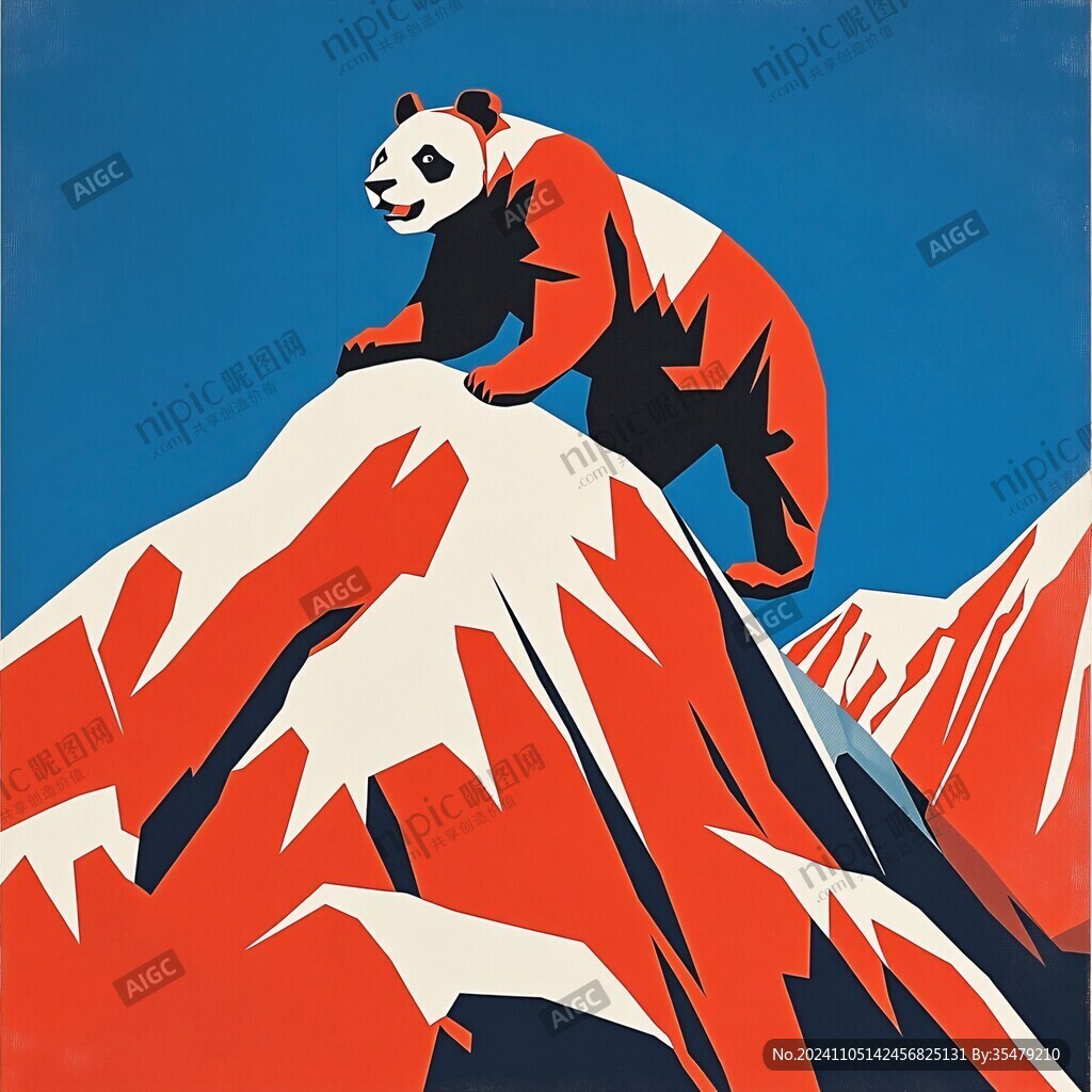 珠穆拉瑪峰插畫