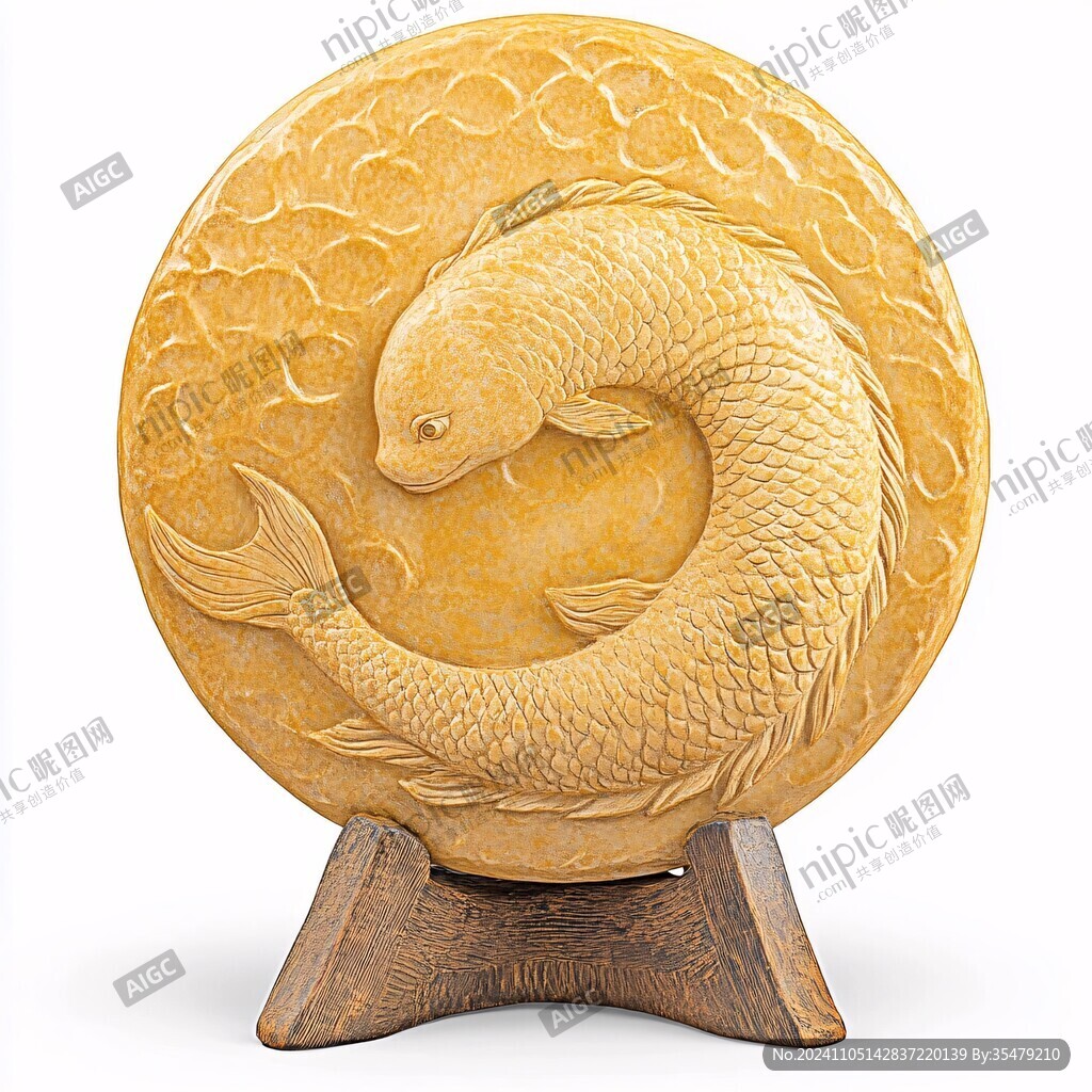 石雕金鯉魚