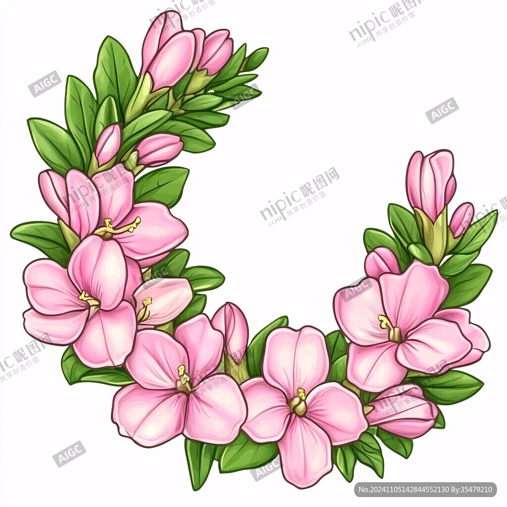 鼠繪杜鵑花