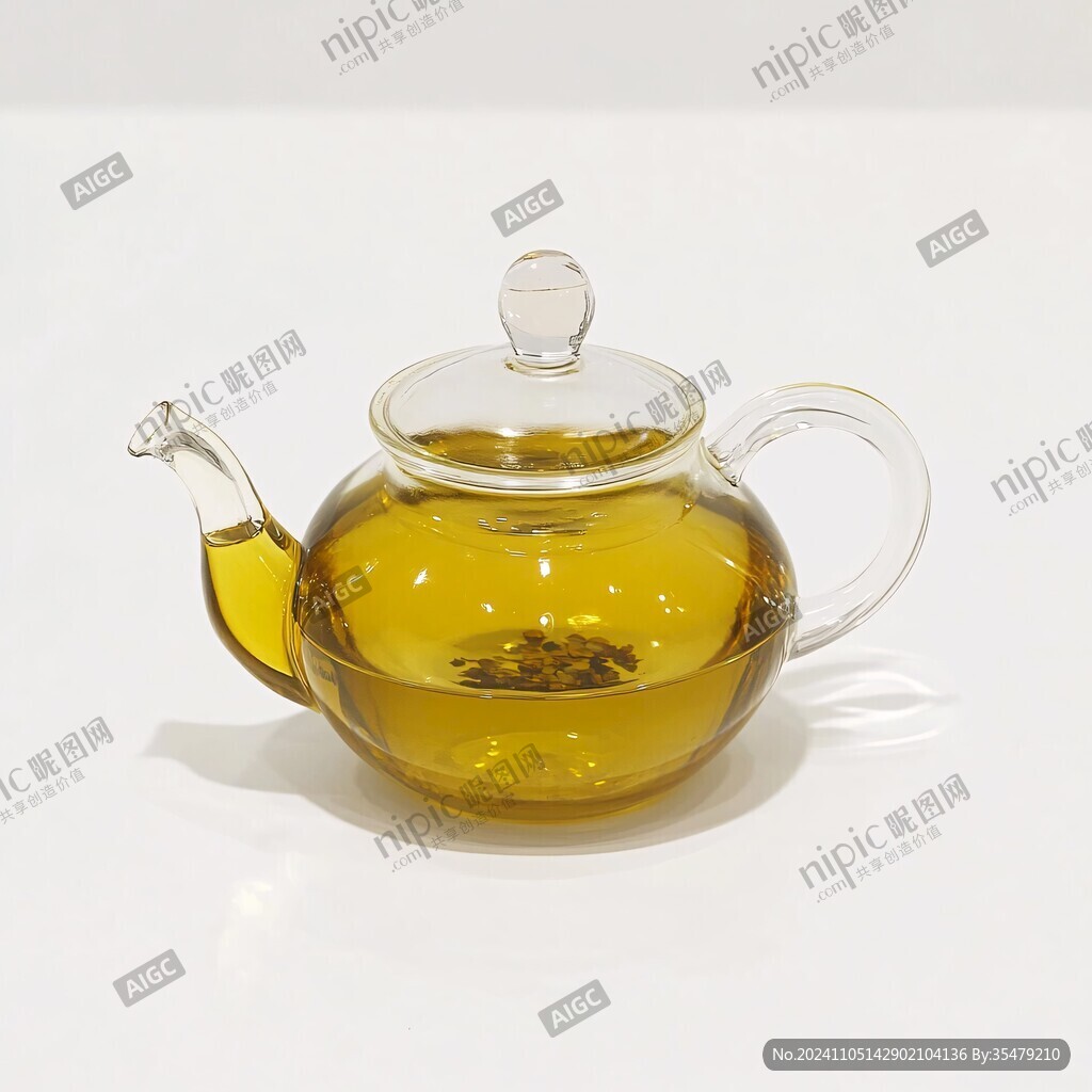 金發晶茶壺