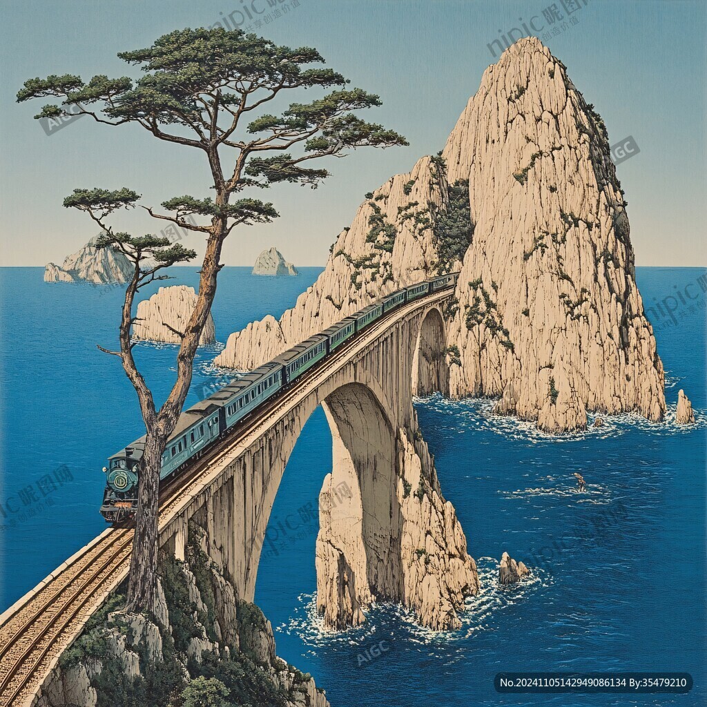 火車(chē)旅行風(fēng)景
