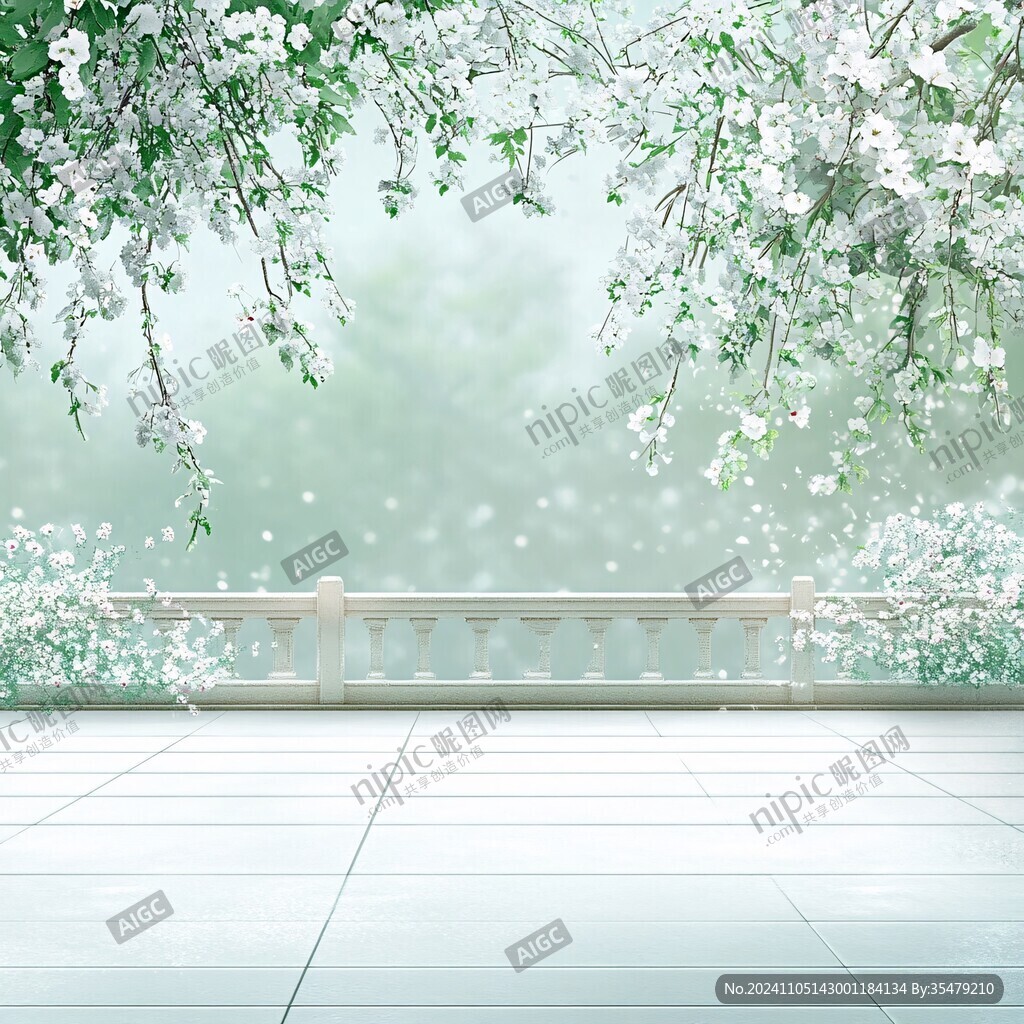 櫻花舞臺背景