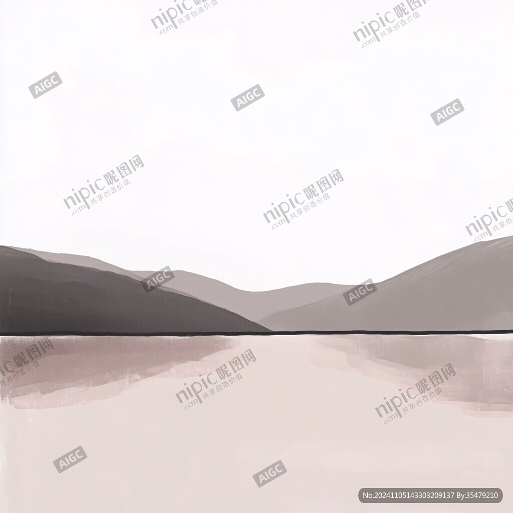 簡約風景插畫