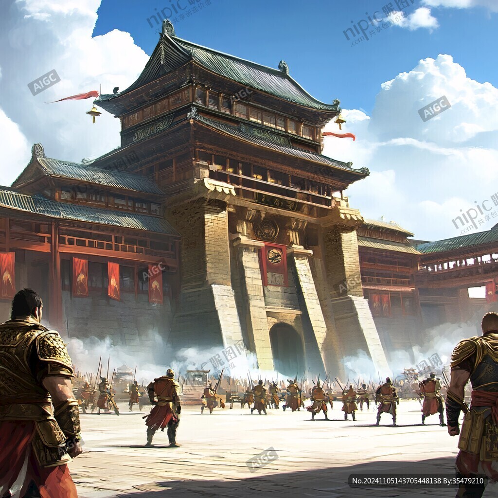 萬箭齊射城門場景