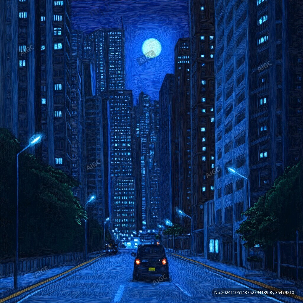 插畫街道