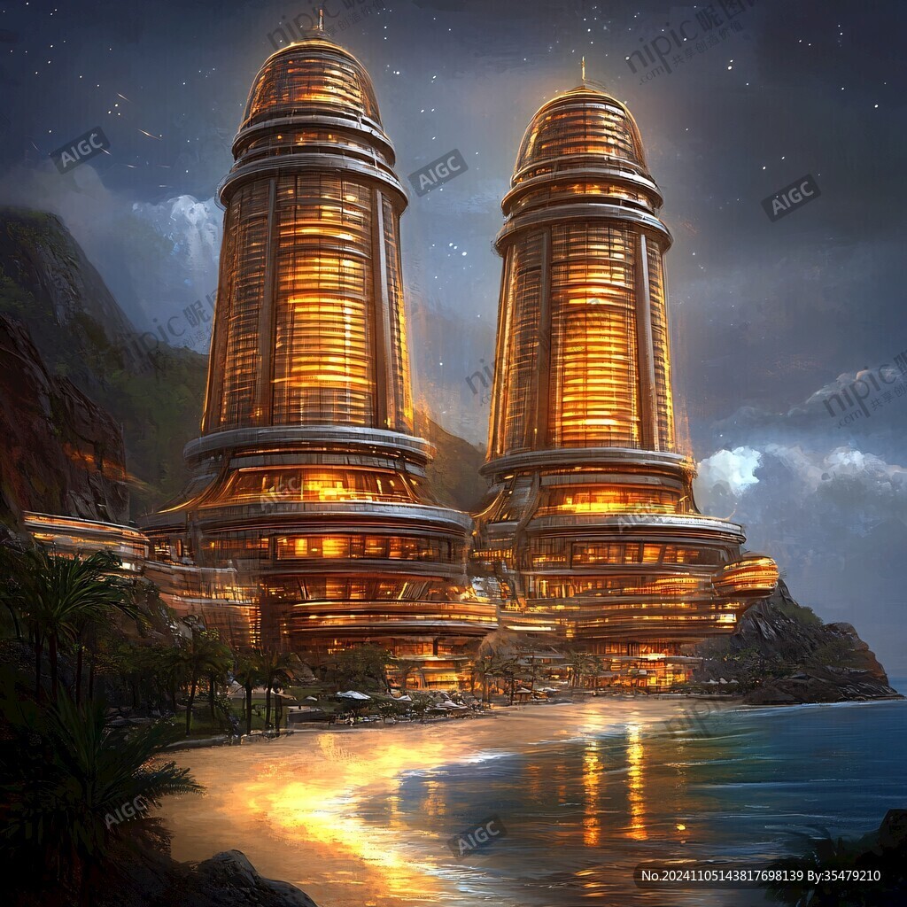 幻想的外星建筑
