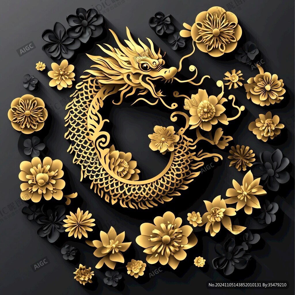 龍年立體裝飾